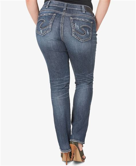 silver jeans co plus size|plus size silver jeans clearance.